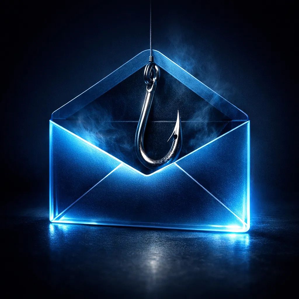 AI phishing attack concept